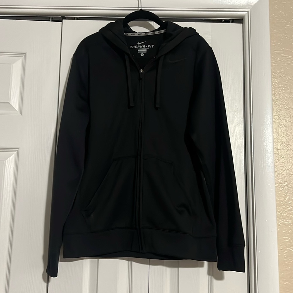 Like New Men’s Black Nike Sweatshirt Hoodie Jacket Size S